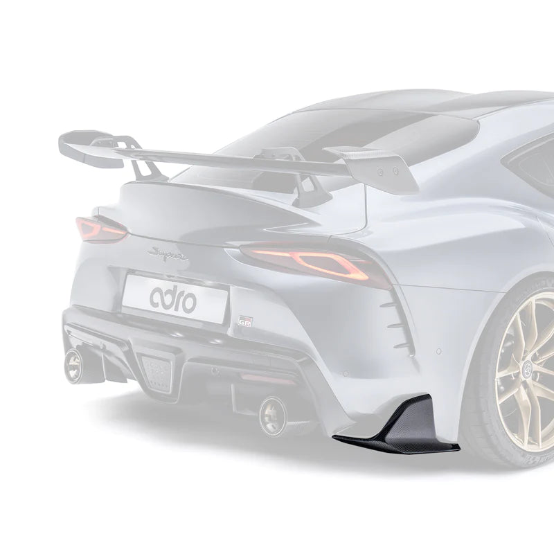 Toyota GR Supra A90 Mk5 Carbon Fibre Rear Winglets by Adro (2019+), Side Skirts & Winglets, Adro - AUTOID | Premium Automotive Accessories