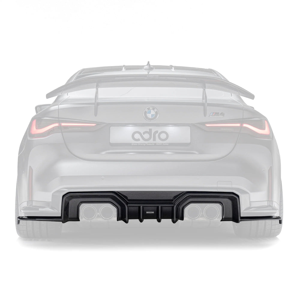 Diffuseur arrière en fibre de carbone sèche pour BMW M3 G80 G81 et M4 G82 G83 par Adro (2021+)