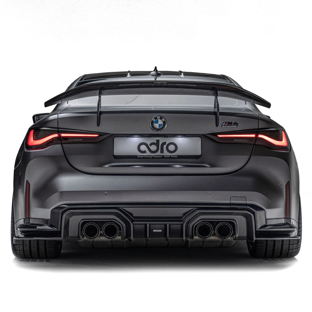 Aile arrière en fibre de carbone sèche à col de cygne pour BMW M4 G82 par Adro (2021+)