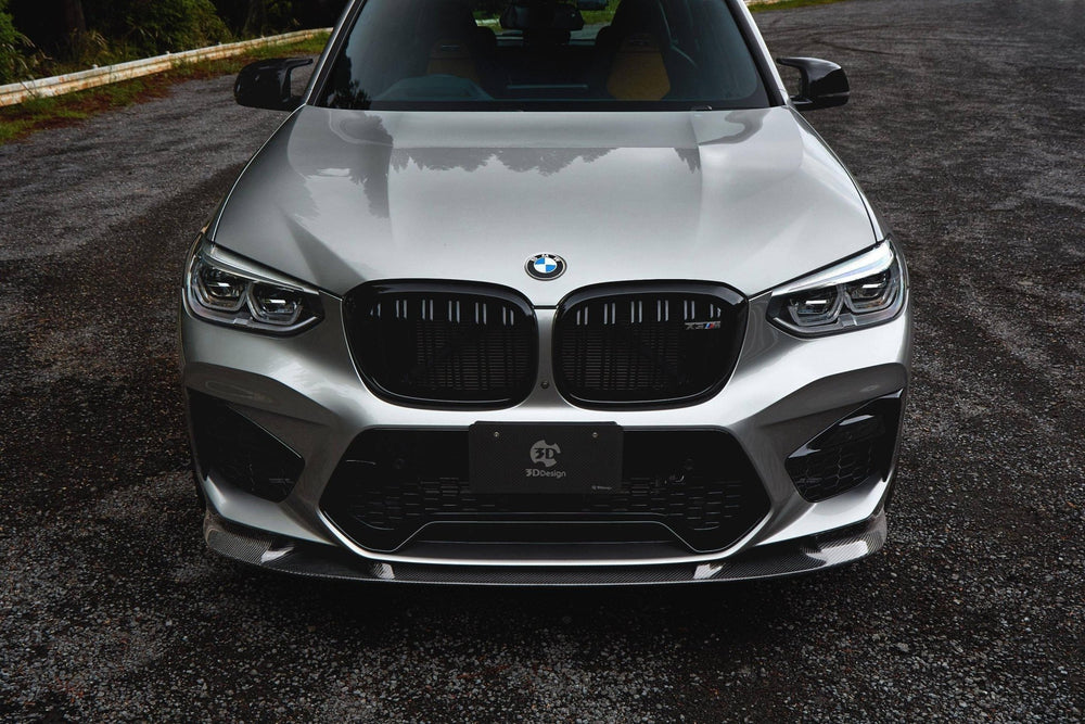 3DDesign Carbon Fibre Front Splitter for BMW X3M & X4M Pre - LCI (2019 - 2022, F97 F98) - AUTOID - Front Lips & Splitters - 3DDesign