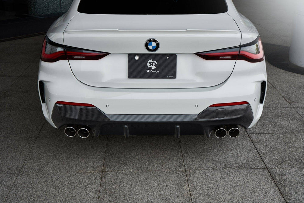 3DDesign Carbon Fibre Rear Diffuser for BMW 4 Series (2020+, G22 G23) - AUTOID - Rear Diffusers - 3DDesign
