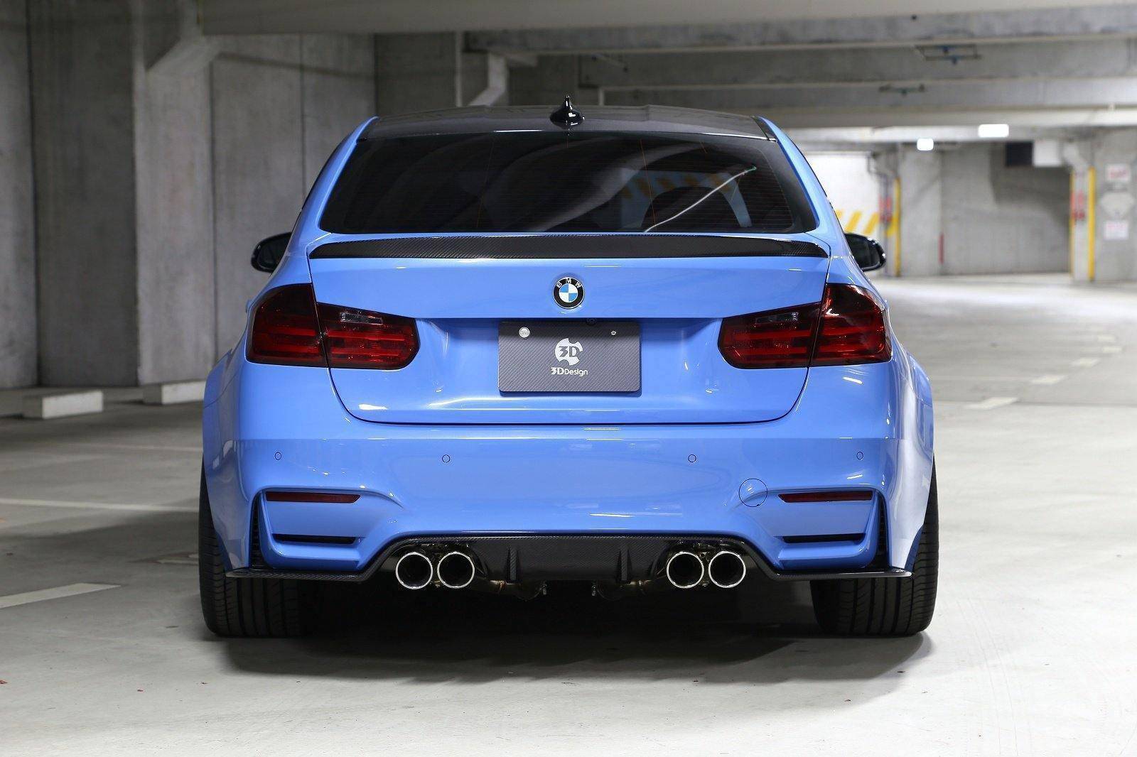 3DDesign Carbon Fibre Rear Spoiler for BMW M3 (2015-2019, F80), Rear Spoilers, 3DDesign - AUTOID | Premium Automotive Accessories