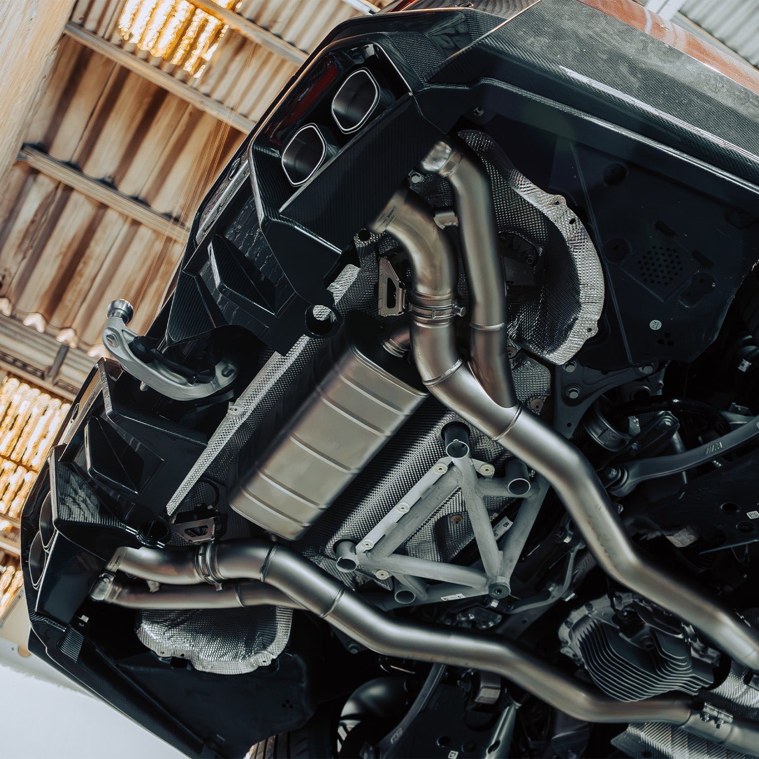 BMW M5 G90 G99 Titanium Slip-On Line - OPF by Akrapovic