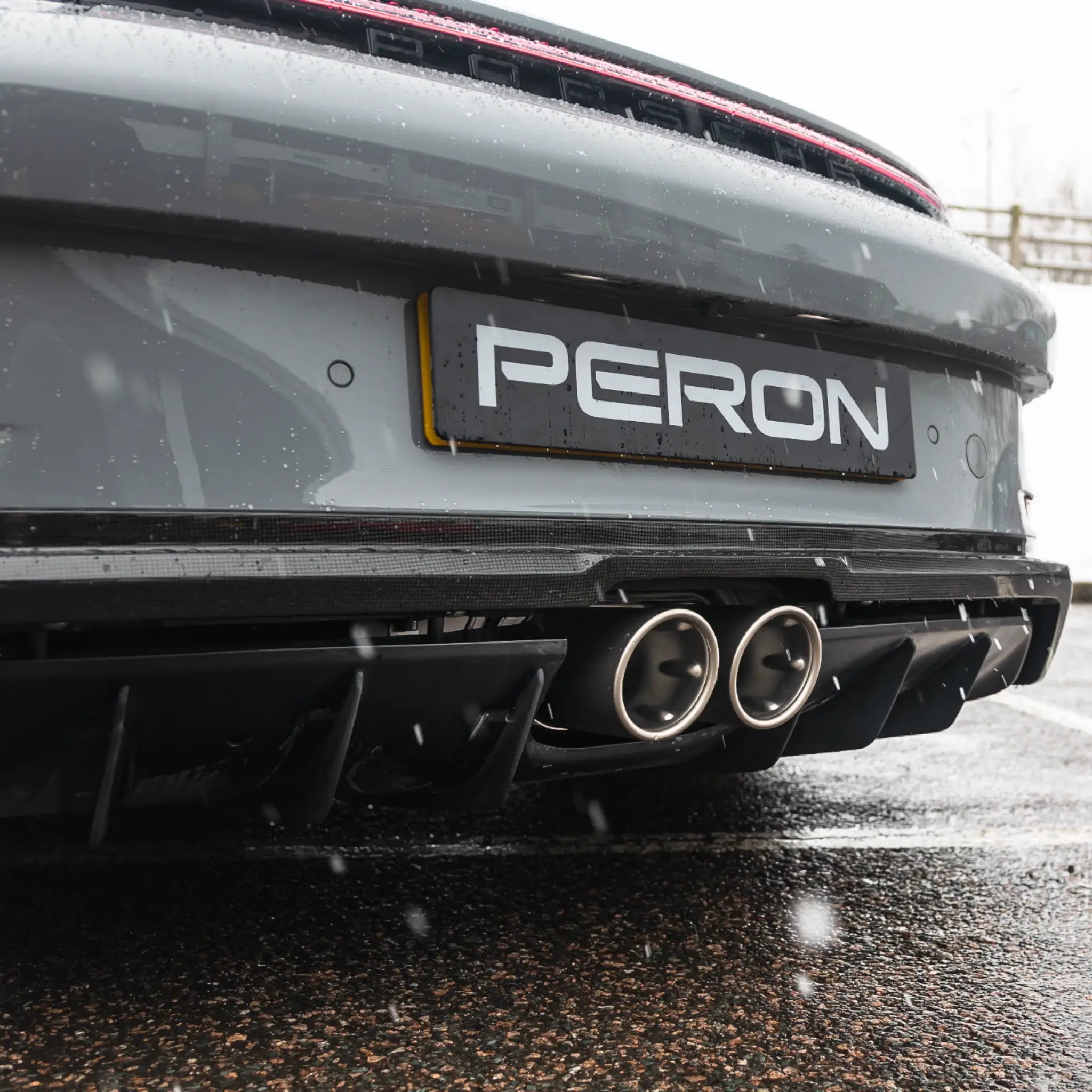 Porsche 911 GT3 / GT3 Touring Carbon Fibre Rear Diffuser in High Gloss by Akrapovic, Rear Diffusers, Akrapović - AUTOID | Premium Automotive Accessories