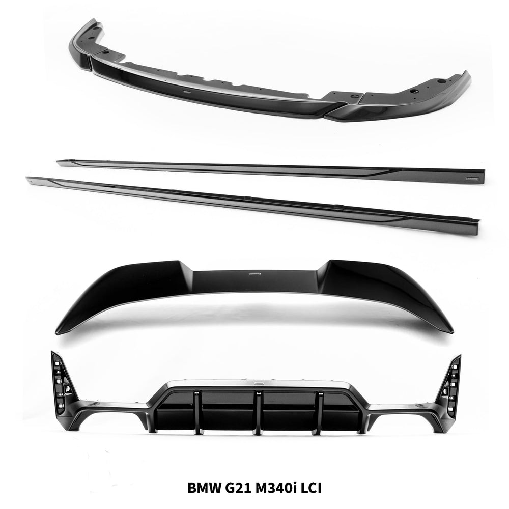 BMW M340i, 330i & 320i G21 Touring LCI EVO-1 Gloss Black Full Body Kit by ZAERO