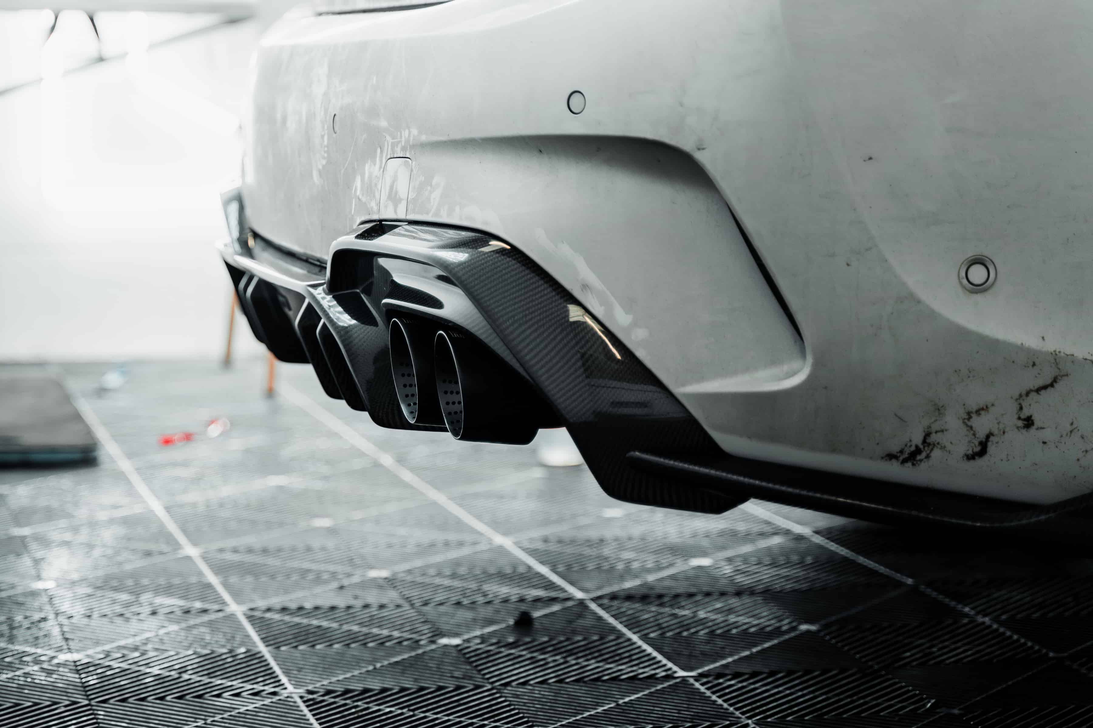 BMW 3 Series M340i G20 (Pre-LCI) Carbon Fibre Rear Diffuser by Adro (2018-2022), Rear Diffusers, Adro - AUTOID | Premium Automotive Accessories