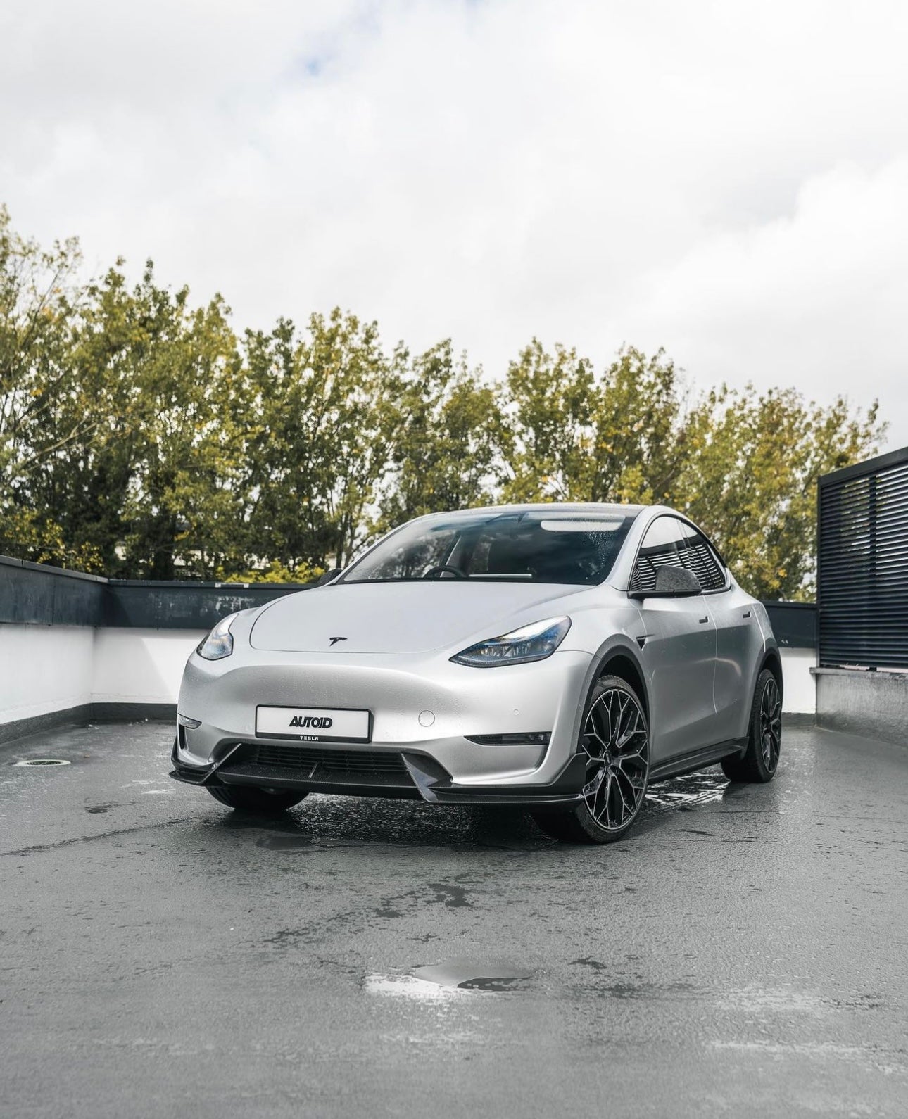 Tesla Model Y Pre-Preg Carbon Fibre Front Splitter by Adro (2020+), Front Lips & Splitters, Adro - AUTOID | Premium Automotive Accessories