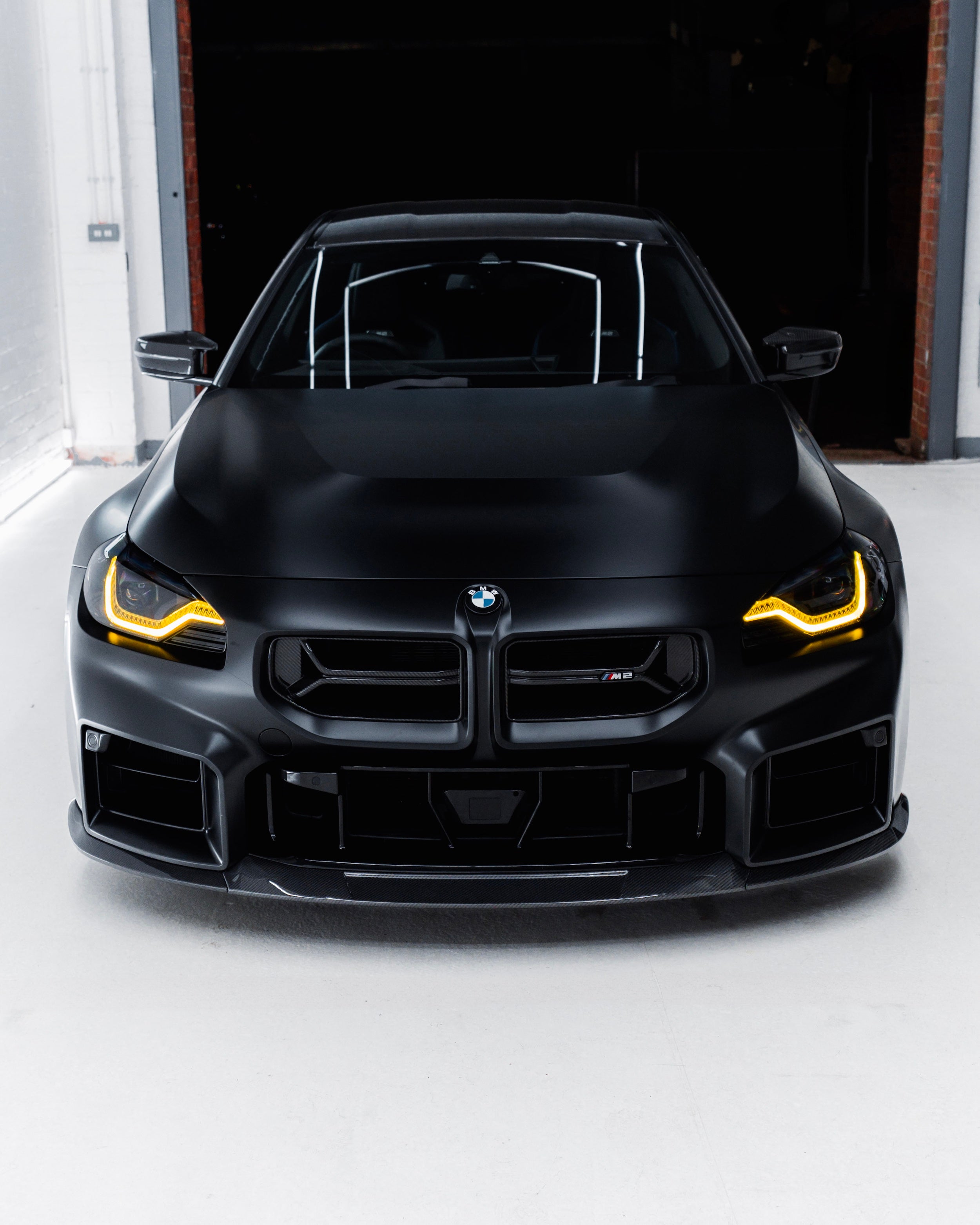 BMW G87 M2 TR87 Carbon Fibre Flat Front Splitter by TRE (2023+)