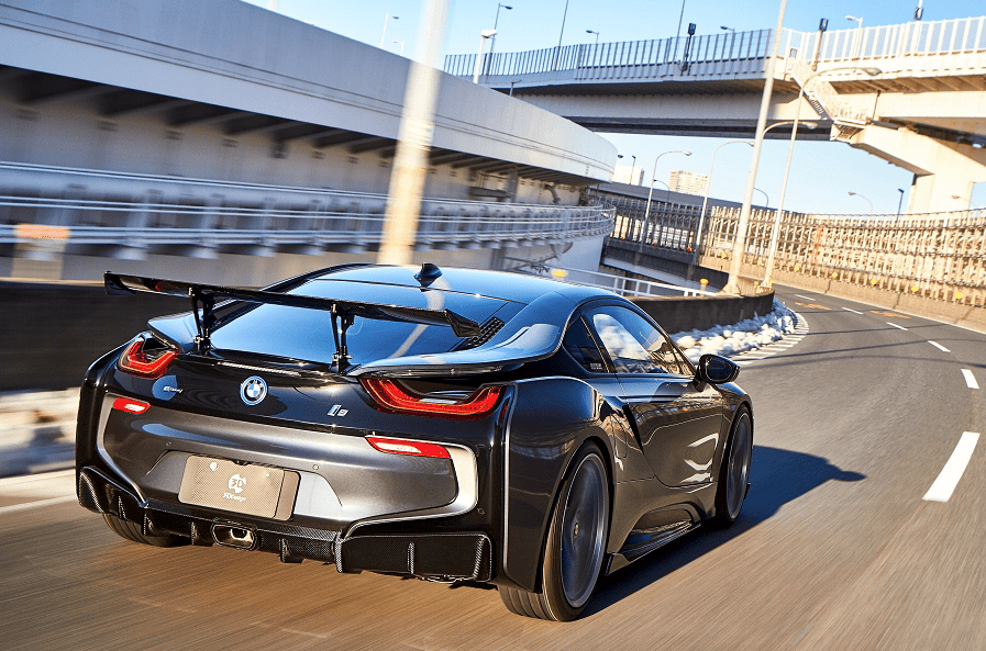BMW i8 I12 Carbon Fibre Racing Wing by 3D Design, Rear Wings, 3DDesign - AUTOID | Premium Automotive Accessories