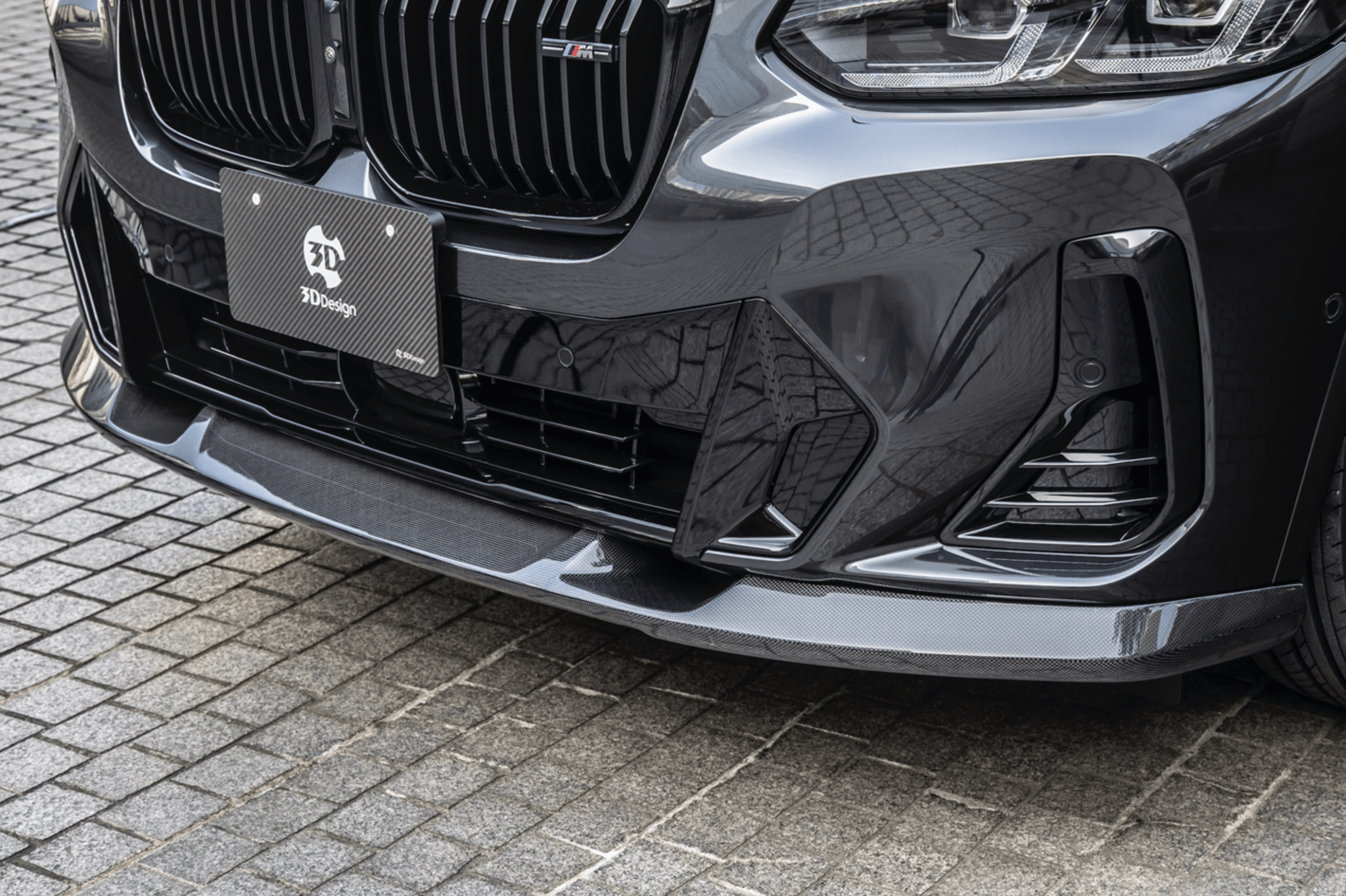 BMW X3 LCI G01 Carbon Fibre Front Splitter by 3D Design (2021+)