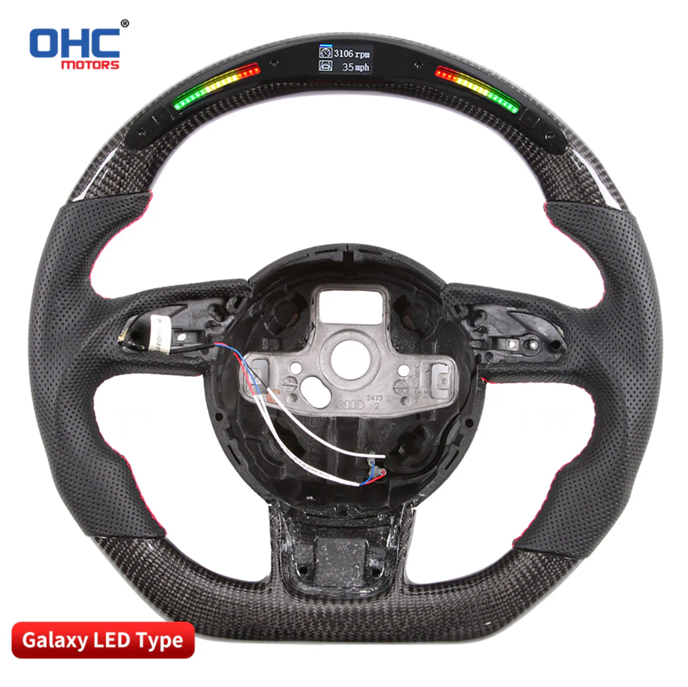 Audi A1 & S1 Carbon Fibre & Galaxy LED Steering Wheel by OHC (2014-2018)