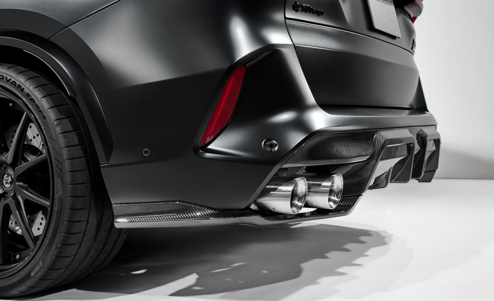 3DDesign BMW X5M LCI F95 Carbon Fibre Rear Lower Diffuser Pieces by 3DDesign (2023+) Rear Diffusers AUTOID®