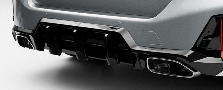 BMW M340i, 330i & 320i G20 G21 LCI EVO-1 Gloss Black Rear Diffuser by ZAERO (2022+)