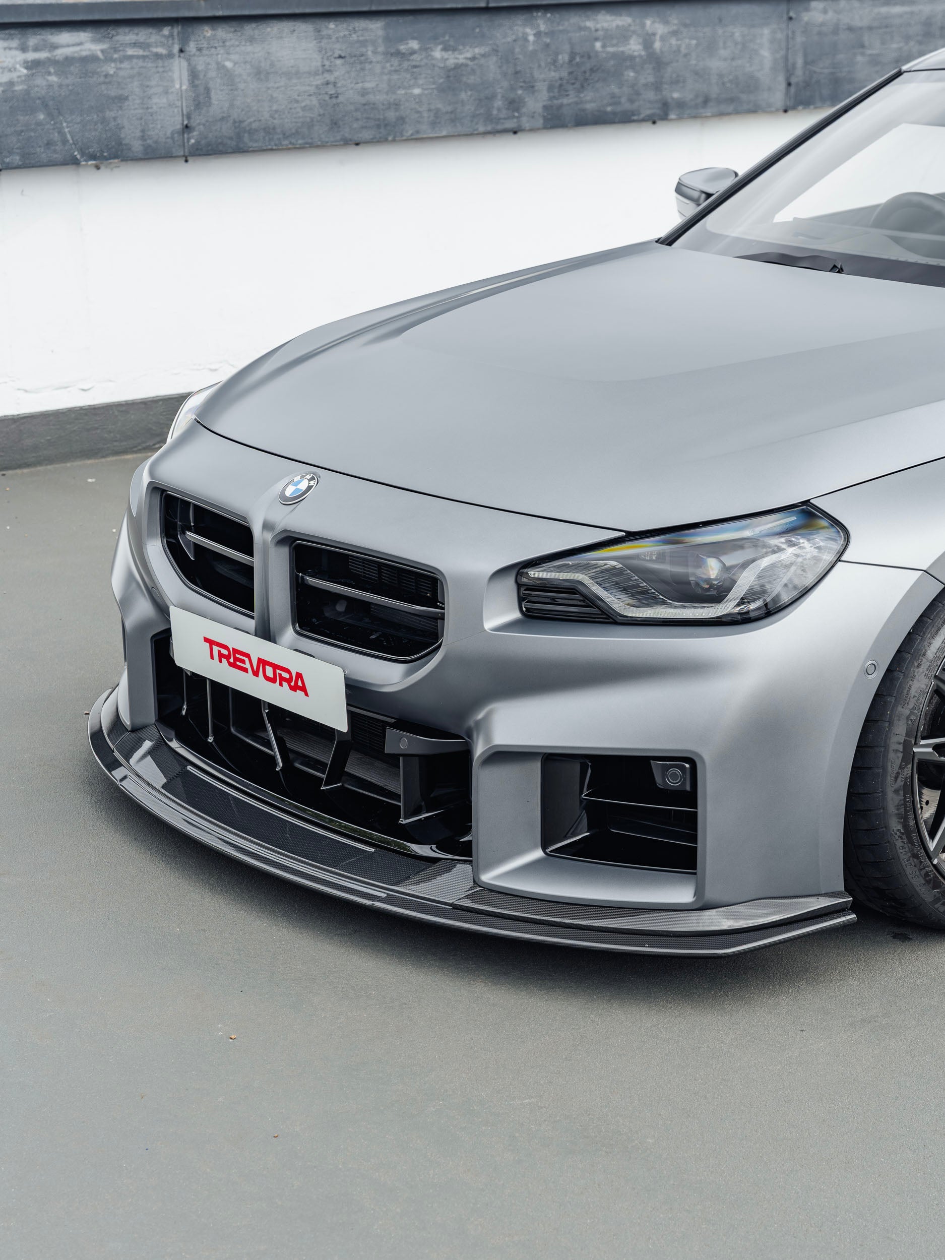 BMW G87 M2 TR87 Track Pre-Preg Carbon Fibre Front Splitter by TREVORA (2023+)