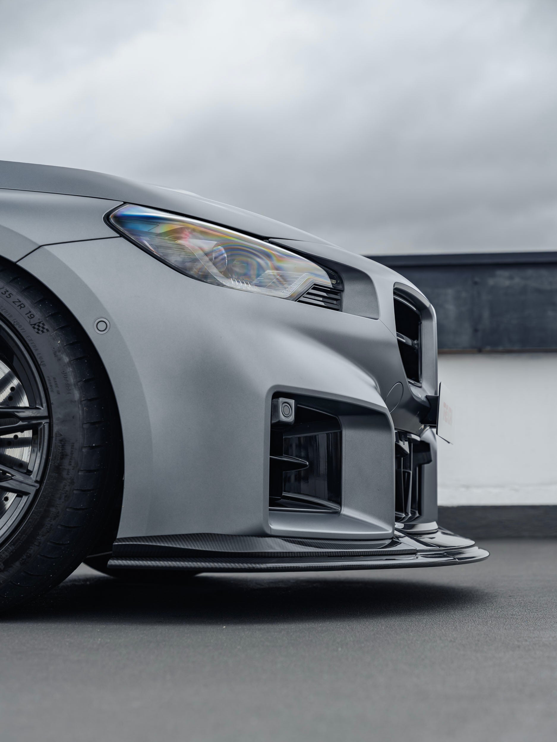 BMW G87 M2 TR87 Track Pre-Preg Carbon Fibre Front Splitter by TREVORA (2023+)