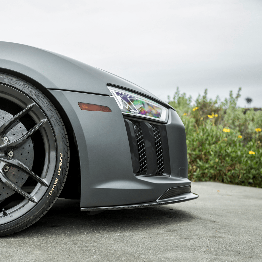 Audi R8 Carbon Fiber Front Spoiler by Vorsteiner - AUTOID - Front Lips & Splitters - Vorsteiner