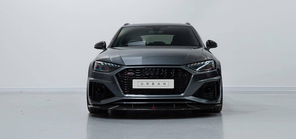 Audi RS4 B9.5 Carbon Fibre Front Bumper Splitter by Urban (2021+) - AUTOID - Front Lips & Splitters - Urban Automotive