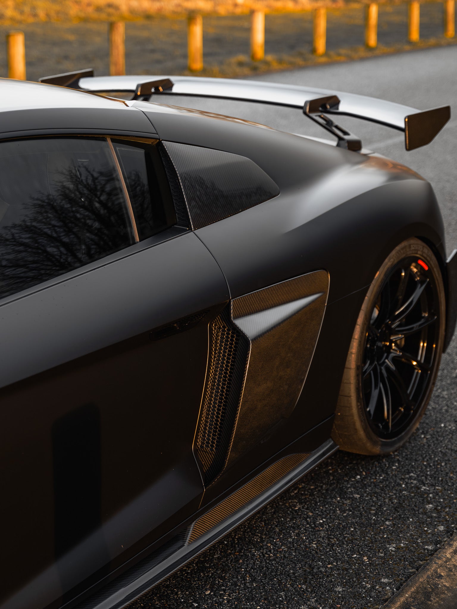 Audi R8 4S Facelift LCI Garnitures latérales GT en fibre de carbone préimprégnée par FORM (2021-2024)