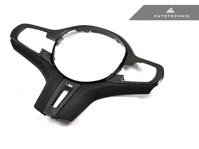 Autotecknic Carbon Fibre Alcantara Steering Wheel Trim for BMW X3M & X4M (2019+, F97 F98) - AUTOID - Steering Wheel Trim - AutoTecknic