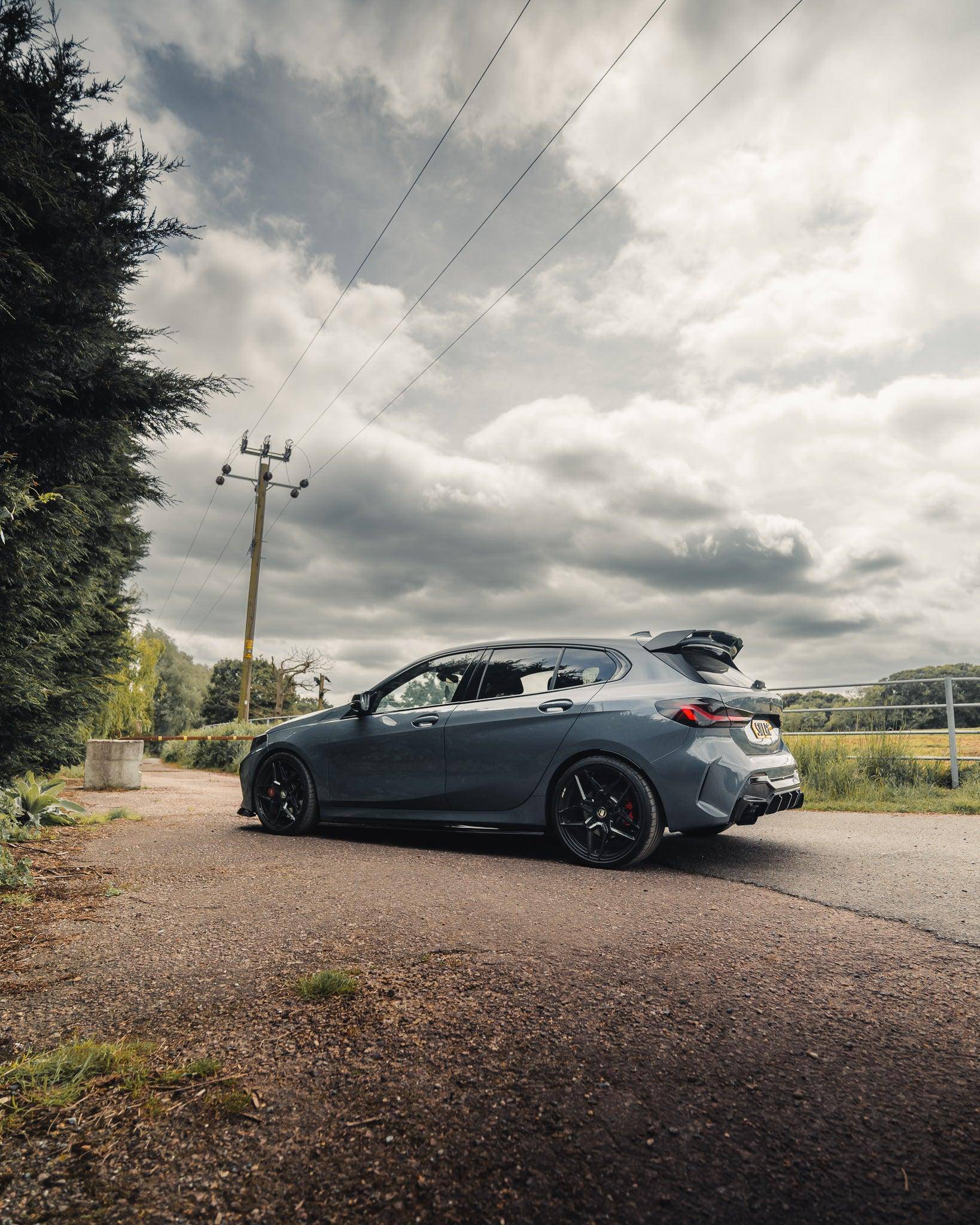 BMW 1 Series & M135i F40 EVO - 1 Gloss Black Side Skirts by ZAERO (2019+) - AUTOID - Side Skirts & Winglets - Zaero Design
