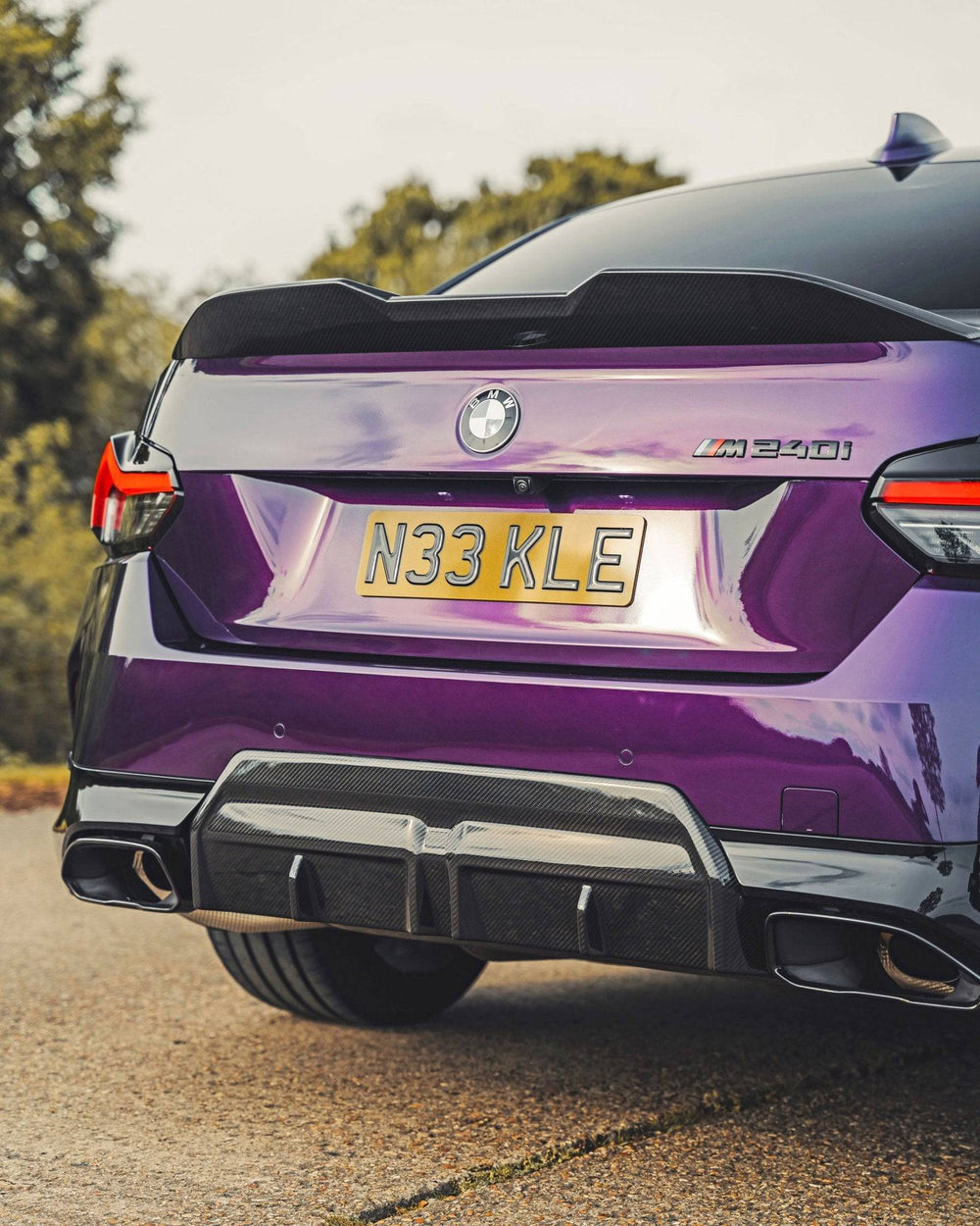 BMW 2 Series 220i & M240i G42 Pre - preg Carbon Fibre Rear Diffuser by TRE (2021+) - AUTOID - Rear Diffusers - TRE