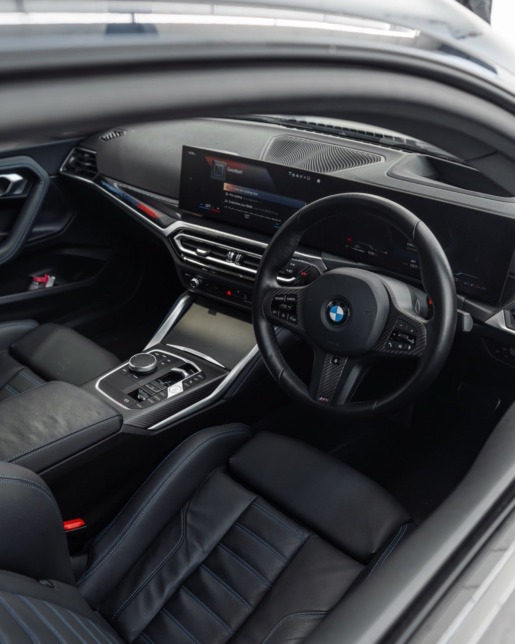 BMW 2 Series & M240i G42 iDrive 8 Pre - Preg Carbon Fibre Centre Console Trim Set by TRE (2021+) - AUTOID - Dashboard & Decorative Trim - TRE