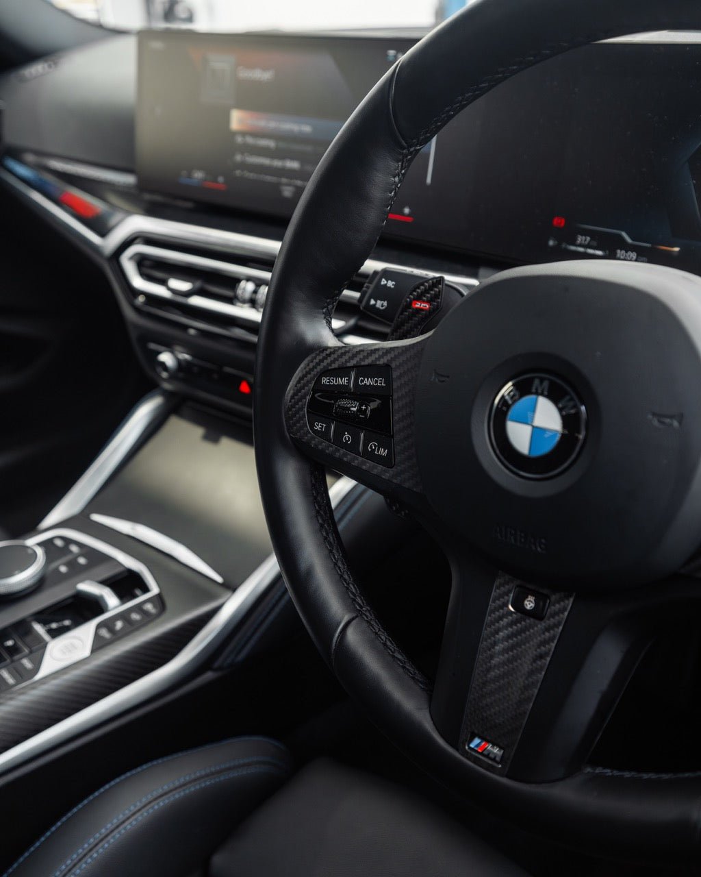 BMW 2 Series & M240i G42 iDrive 8 Pre - Preg Carbon Fibre Centre Console Trim Set by TRE (2021+) - AUTOID - Dashboard & Decorative Trim - TRE