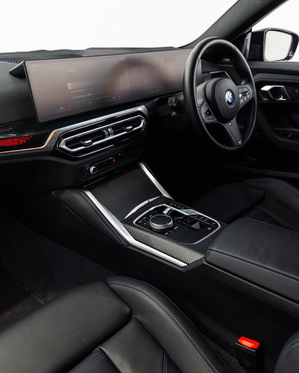 BMW 2 Series & M240i G42 iDrive 8 Pre - Preg Carbon Fibre Centre Console Trim Set by TRE (2021+) - AUTOID - Dashboard & Decorative Trim - TRE