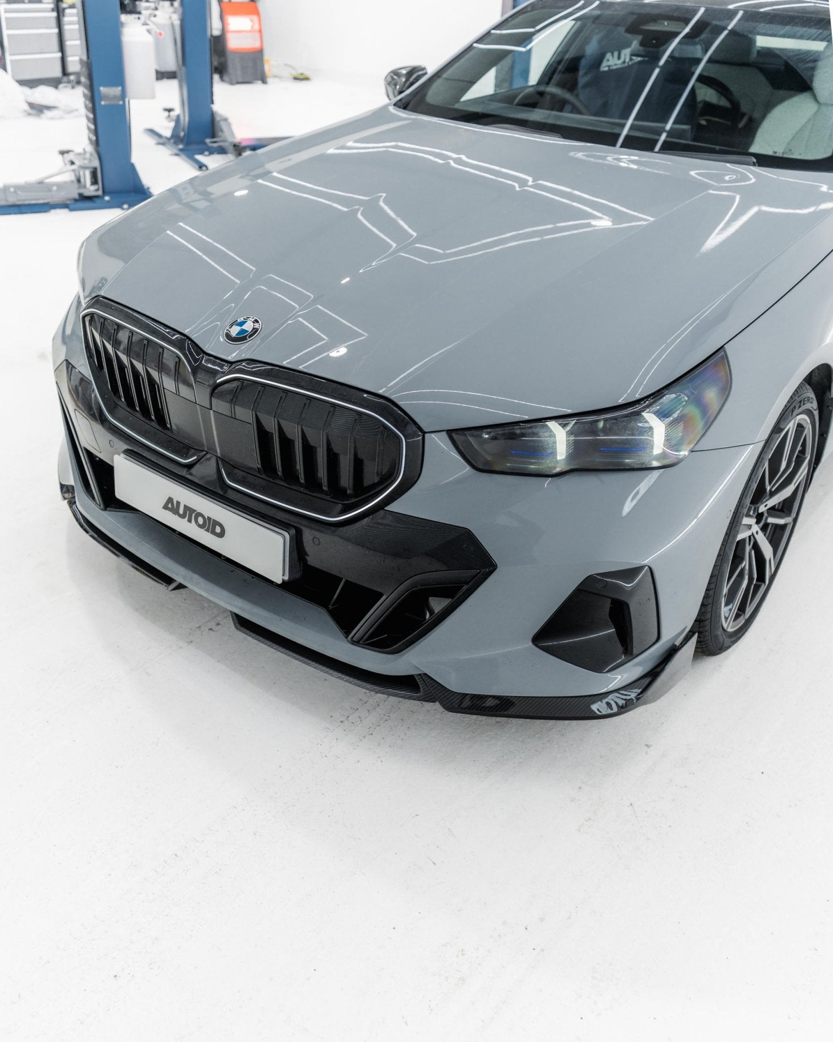 BMW 5 Series G60 G61 M Sport Pre - Preg Carbon Fibre Front Splitter by TRE (2024+) - AUTOID - Front Lips & Splitters - TRE