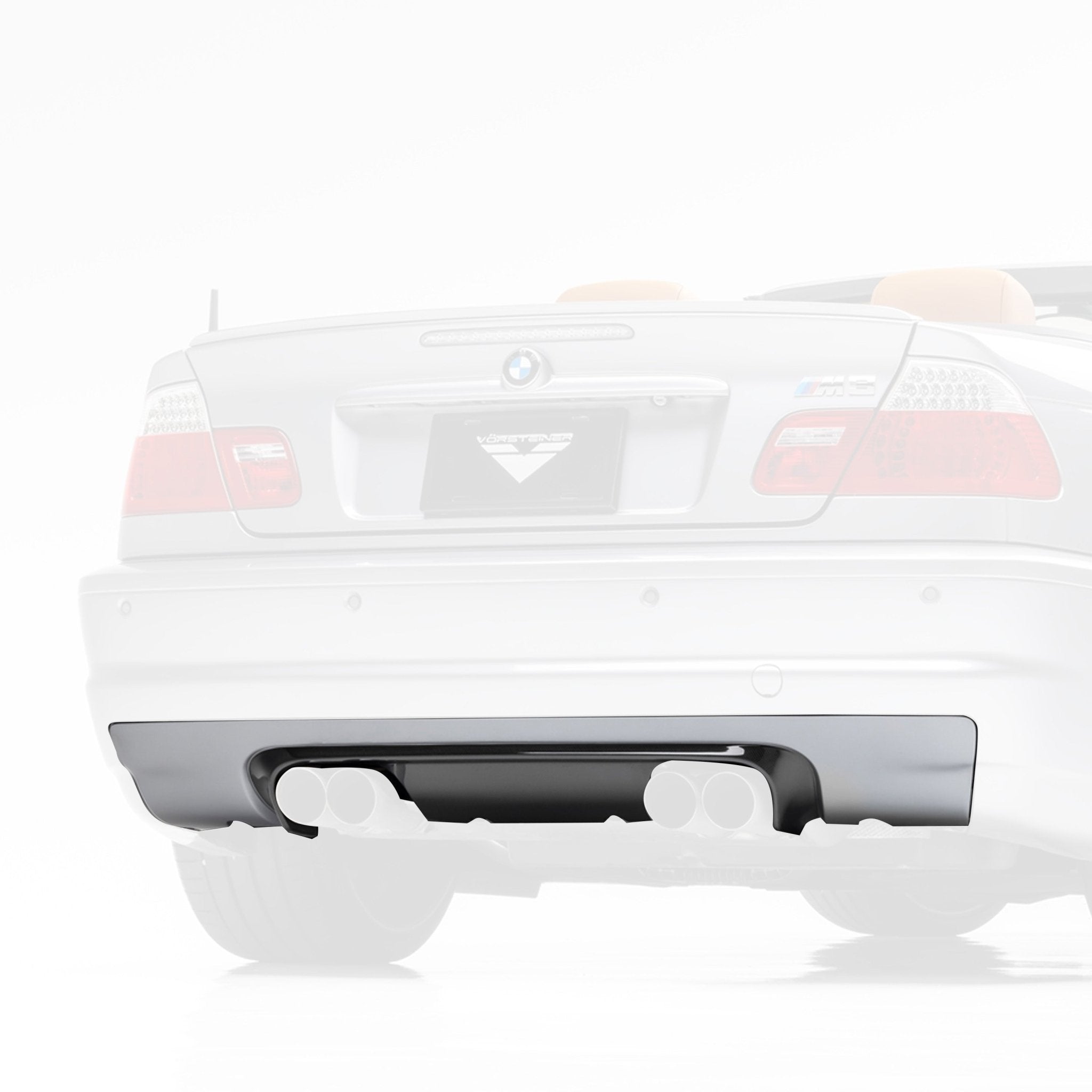 BMW E46 M3 V - CSL Aero Rear Diffuser by Vorsteiner - AUTOID - Rear Diffusers - Vorsteiner
