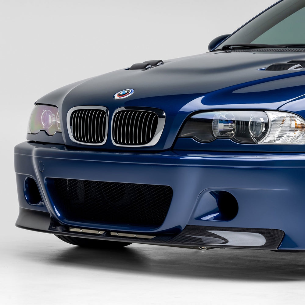 BMW E46 M3 V20 Aero 1 Piece Splitter Carbon Fiber by Vorsteiner - AUTOID - Front Lips & Splitters - Vorsteiner