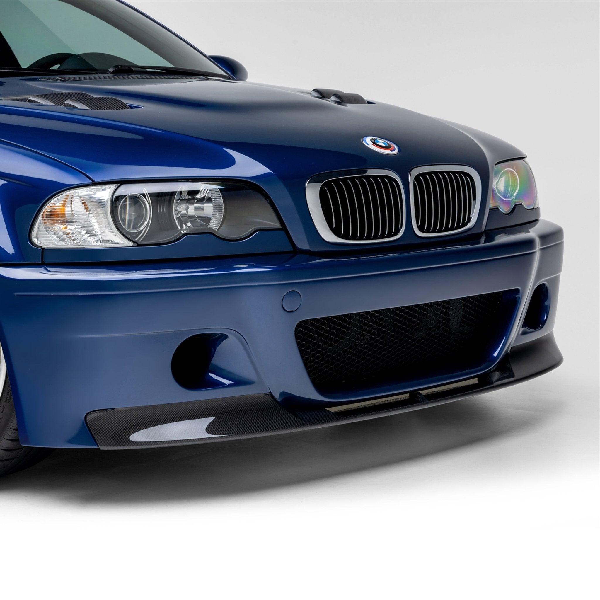 BMW E46 M3 V20 Aero 1 Piece Splitter Carbon Fiber by Vorsteiner - AUTOID - Front Lips & Splitters - Vorsteiner