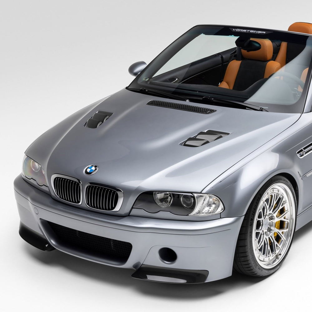 BMW E46 M3 V20 Aero Hood Carbon Fiber by Vorsteiner - AUTOID - Front Hood - Vorsteiner