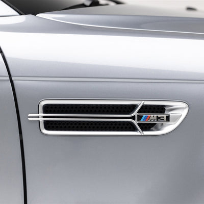 BMW E46 M3 V20 Aero Limited Side Grilles Nickel Plated by Vorsteiner - AUTOID - Fender Trim - Vorsteiner