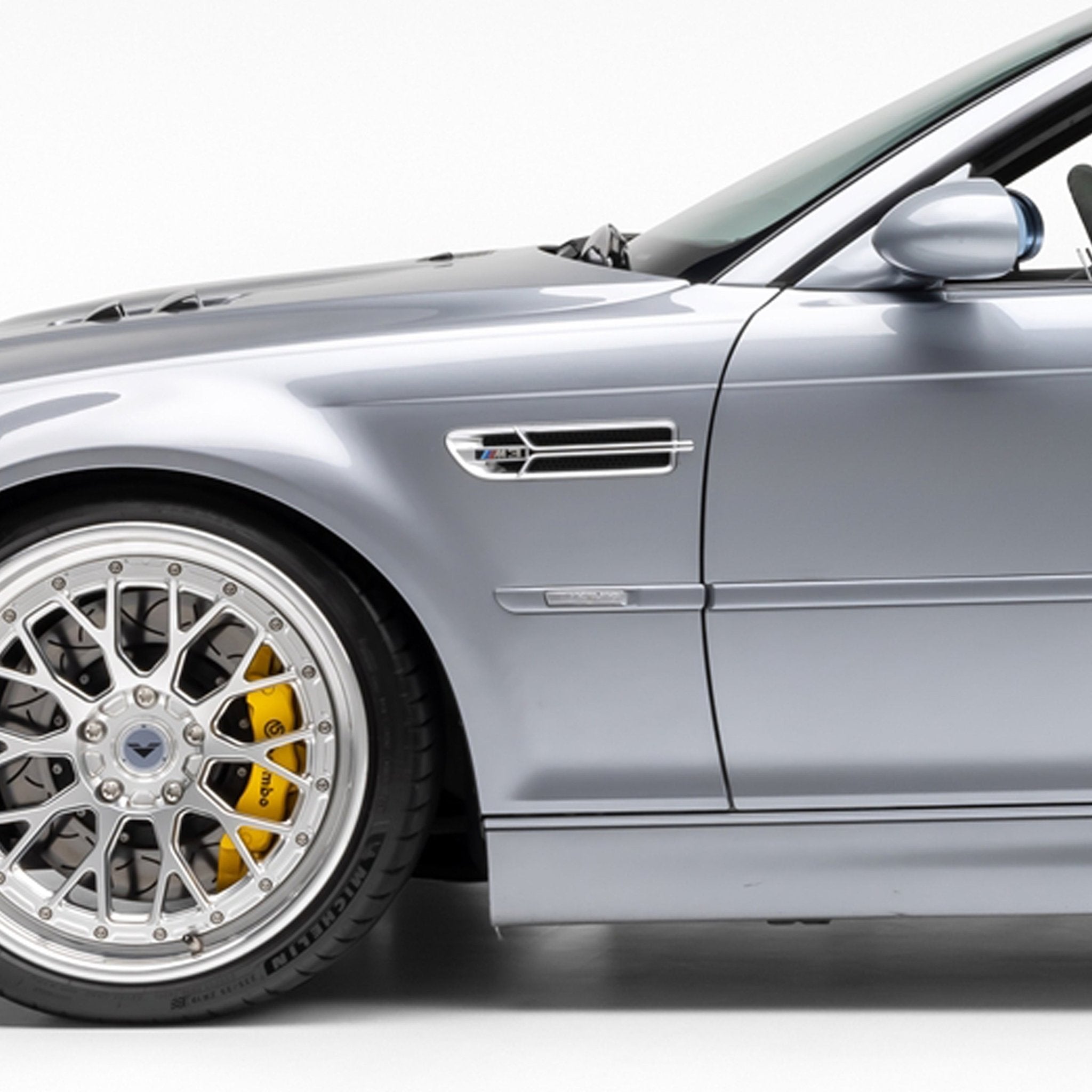 BMW E46 M3 V20 Aero Limited Side Grilles Nickel Plated by Vorsteiner - AUTOID - Fender Trim - Vorsteiner