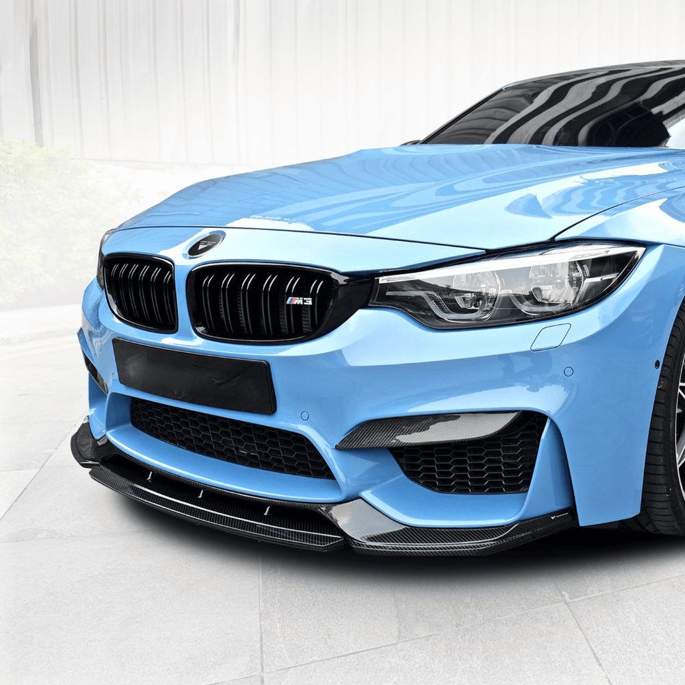 BMW F80 M3 / F82 F83 M4 GTS - V Carbon Fiber Front Splitter - AUTOID - Front Lips & Splitters - Vorsteiner
