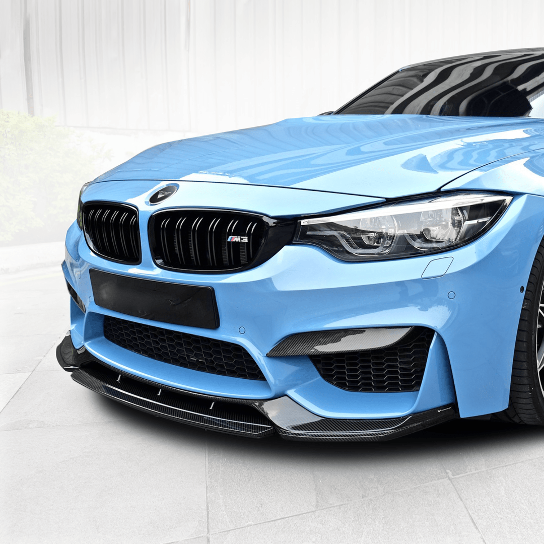 BMW F80 M3 / F82 F83 M4 GTS - V Carbon Fiber Front Splitter - AUTOID - Front Lips & Splitters - Vorsteiner