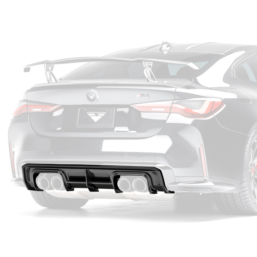 BMW G82/G83 M4 Carbon Fiber Rear Diffuser by Vorsteiner - AUTOID - Rear Diffusers - Vorsteiner