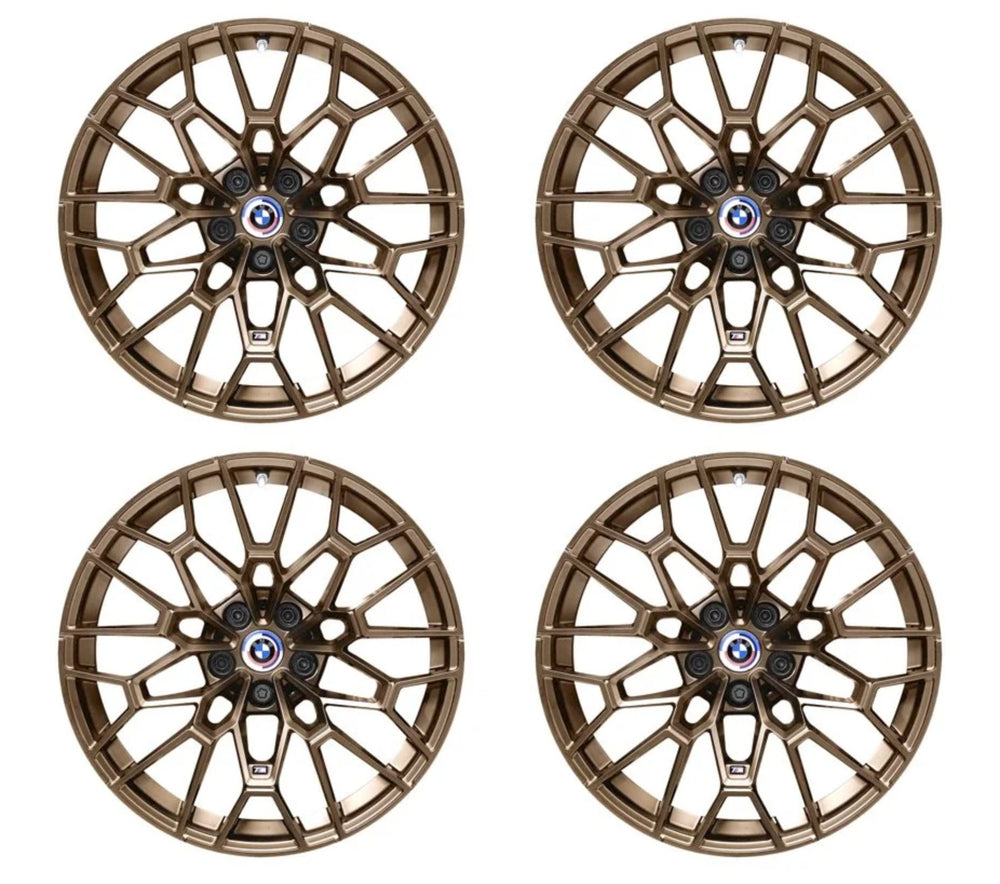 BMW G87 M2, G80 M3 & G82 M4 827M Gold Bronze Genuine M Performance Wheels (2021+) - AUTOID - Forged Wheels - BMW M Performance