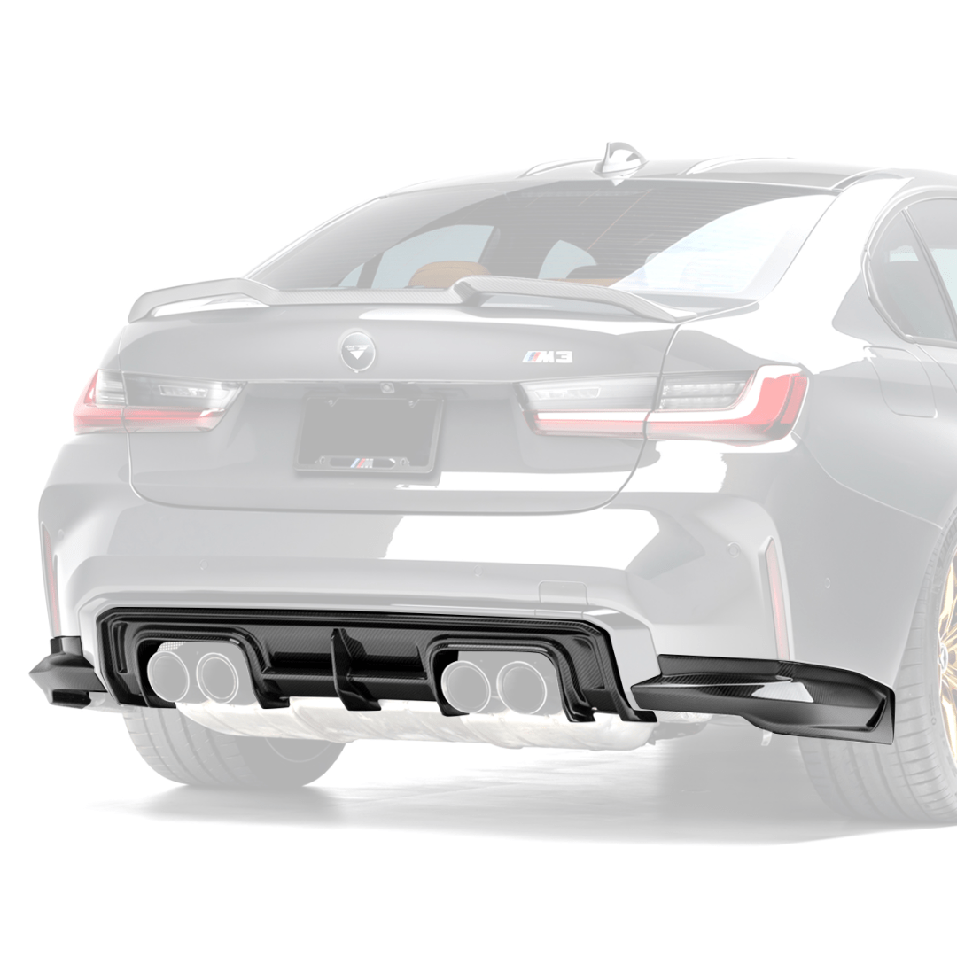 BMW G8X M3 Carbon Fiber Rear Diffuser by Vorsteiner - AUTOID - Rear Diffusers - Vorsteiner
