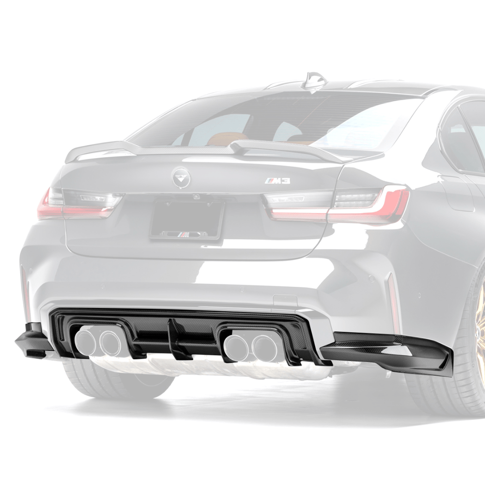 BMW G8X M3 Carbon Fiber Rear Diffuser by Vorsteiner - AUTOID - Rear Diffusers - Vorsteiner