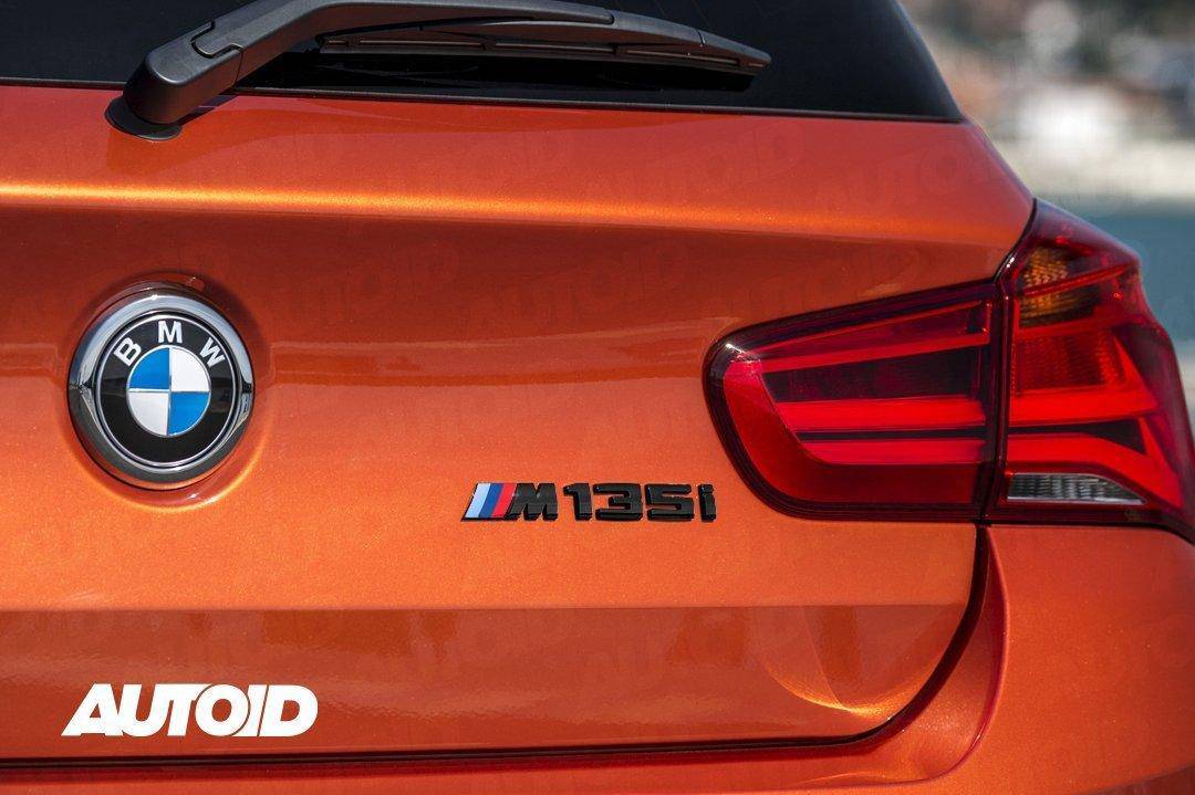 Gloss Black Rear Model Badge for BMW 1 Series M135i (F20 F21 F40), Model Badges, Essentials - AUTOID | Premium Automotive Accessories