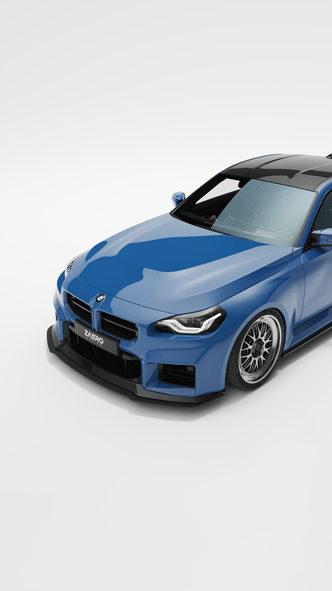 BMW M2 G87 EVO - S Gloss Black Front Lip by ZAERO (2023+) - AUTOID - Front Lips & Splitters - Zaero Design