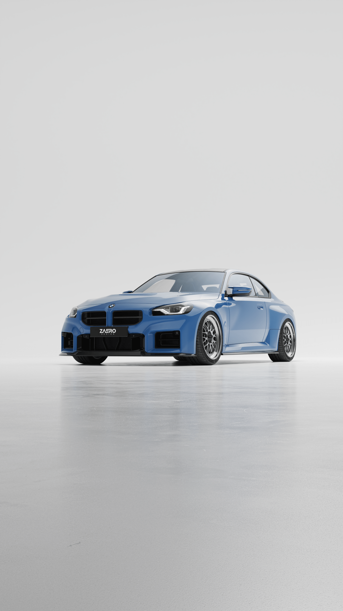 BMW M2 G87 EVO - S Gloss Black Front Lip by ZAERO (2023+) - AUTOID - Front Lips & Splitters - Zaero Design