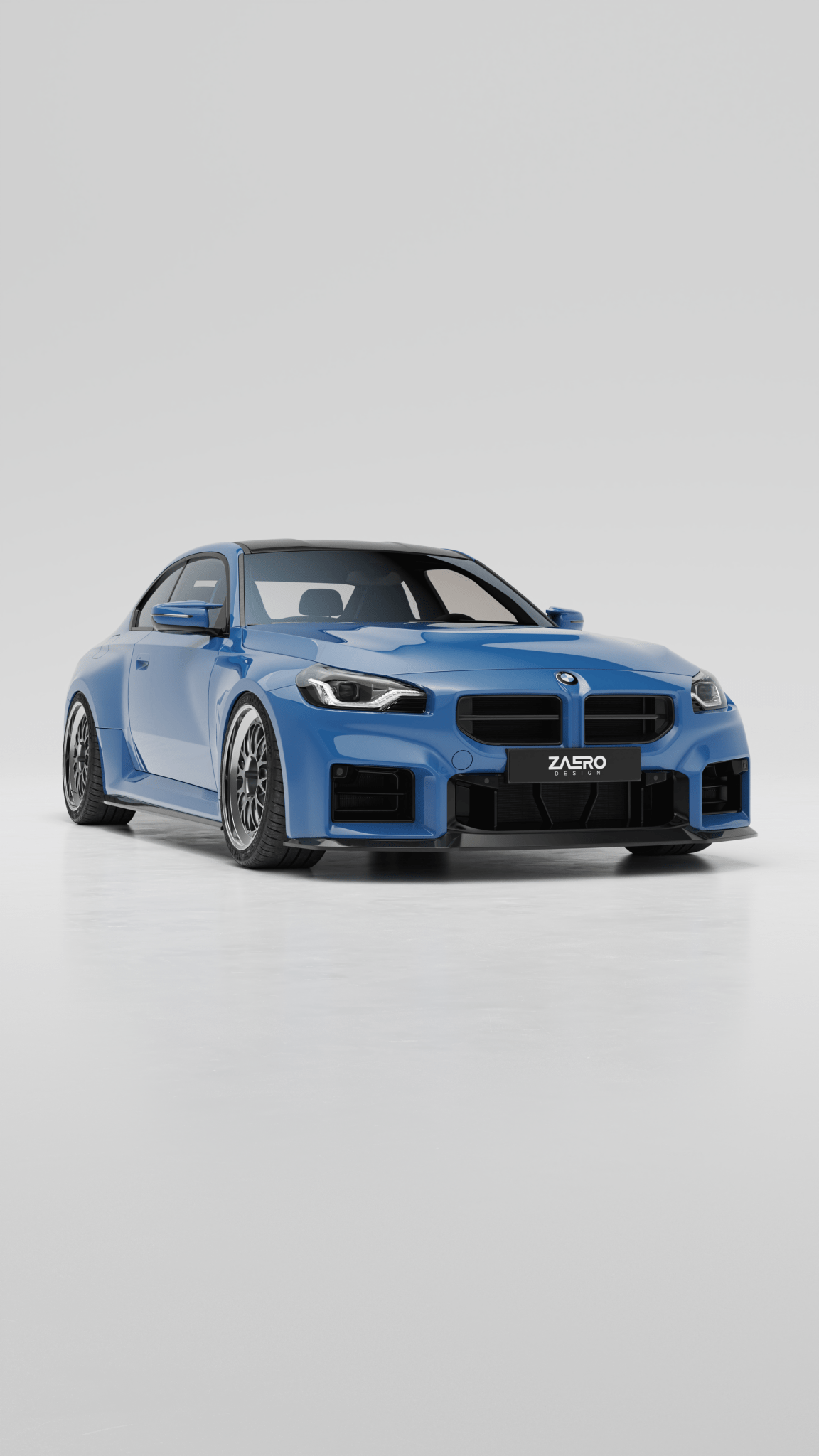 BMW M2 G87 EVO - S Gloss Black Front Lip by ZAERO (2023+) - AUTOID - Front Lips & Splitters - Zaero Design
