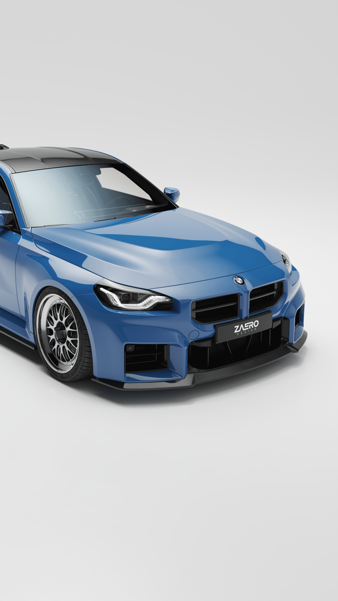BMW M2 G87 EVO - S Gloss Black Front Lip by ZAERO (2023+) - AUTOID - Front Lips & Splitters - Zaero Design