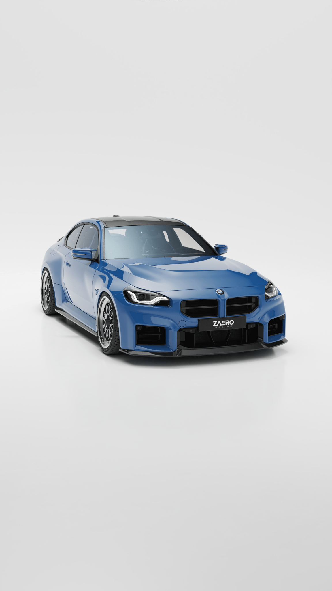 BMW M2 G87 EVO - S Gloss Black Front Lip by ZAERO (2023+) - AUTOID - Front Lips & Splitters - Zaero Design