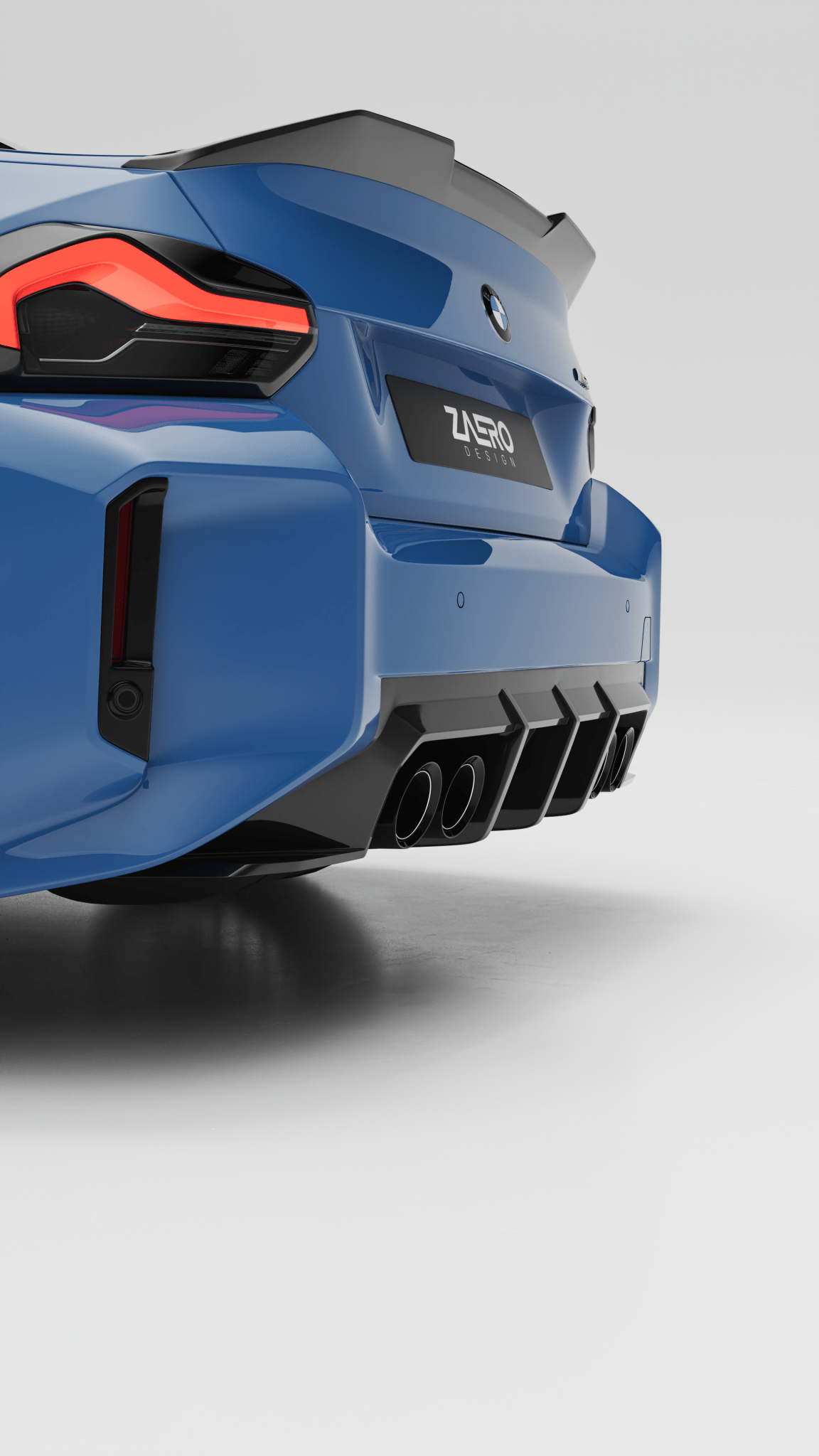 BMW M2 G87 EVO - S Gloss Black Rear Spoiler Lip by ZAERO (2023+) - AUTOID - Rear Spoilers - Zaero Design