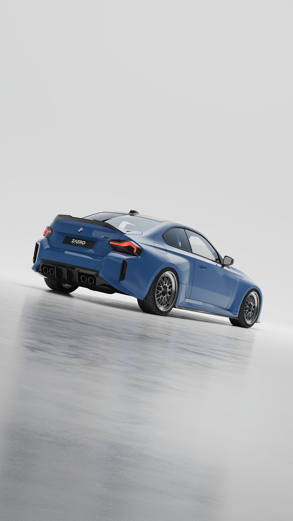 BMW M2 G87 EVO - S Gloss Black Rear Spoiler Lip by ZAERO (2023+) - AUTOID - Rear Spoilers - Zaero Design