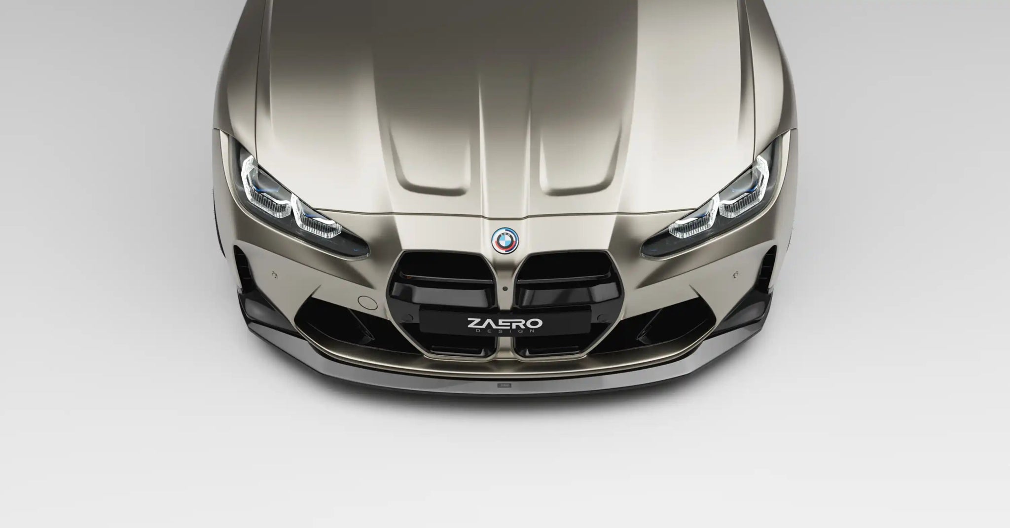BMW M3 G80 G81 & M4 G82 G83 EVO - S Gloss Black Front Lip by ZAERO (2021+) - AUTOID - Front Lips & Splitters - Zaero Design